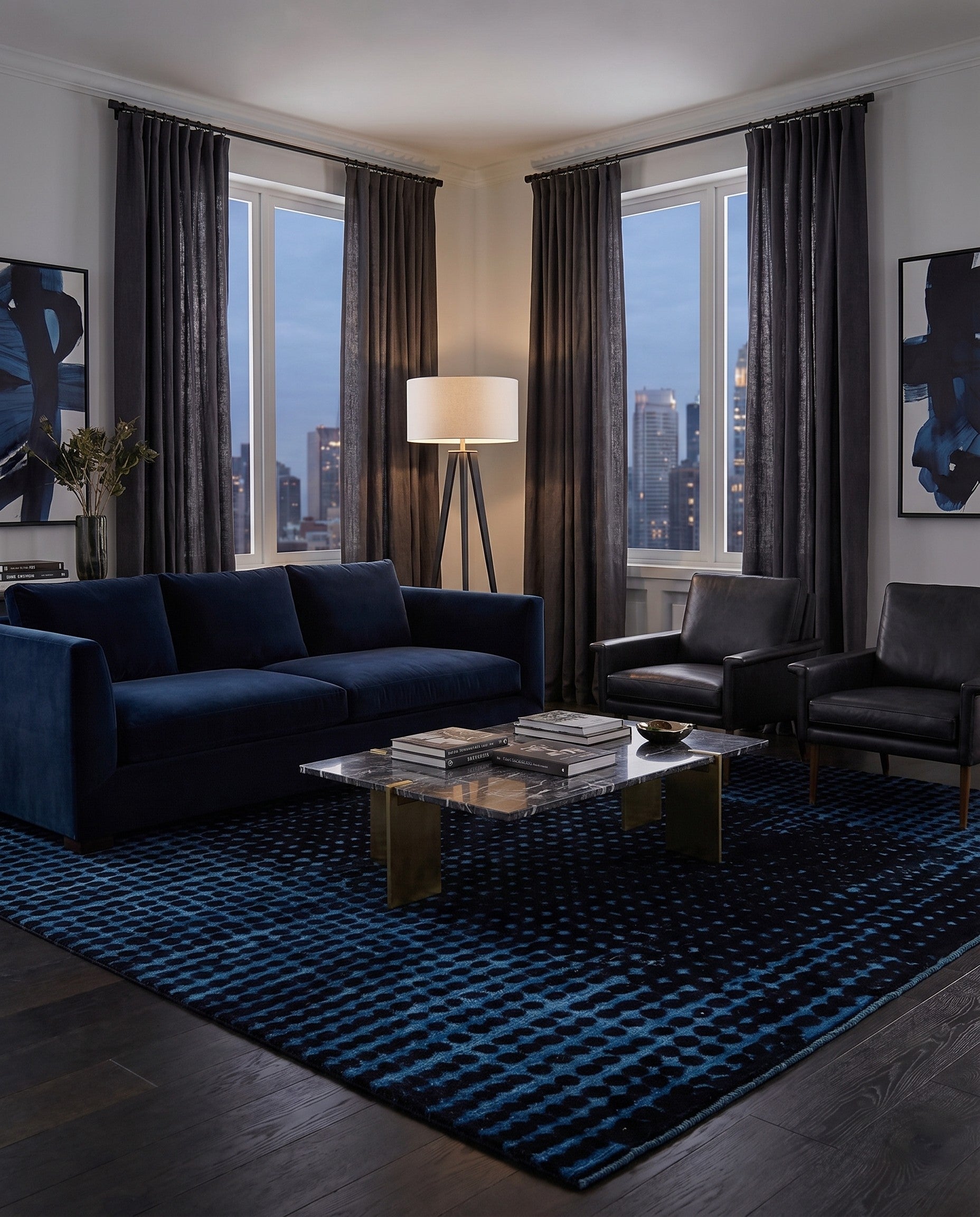 7' 8 x 10' 2 Hand Knotted Darya Wool Rug