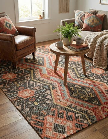 4' 1 x 6' 1 Chenille Jute Rug