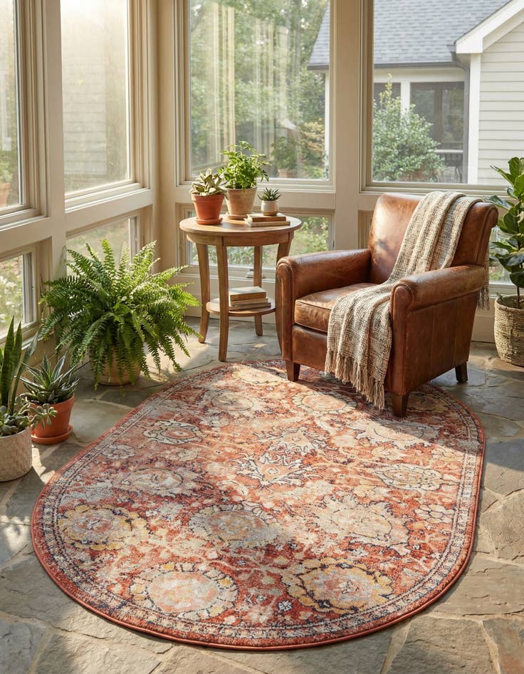 Detail image of  5' 3 x 8' Lola Oval Rug