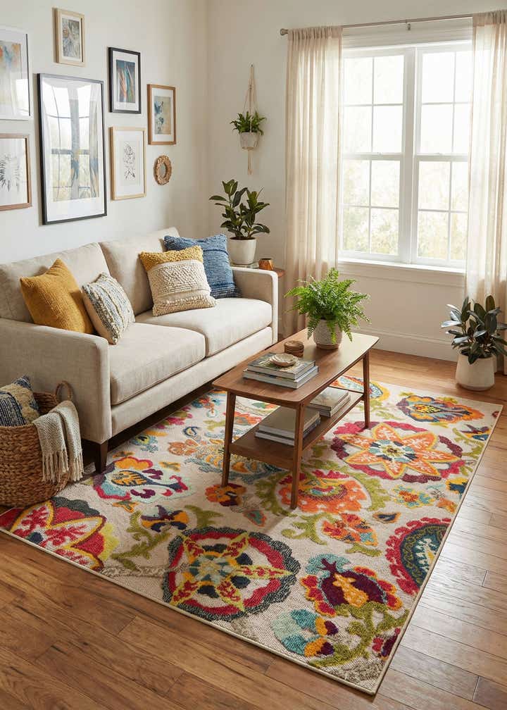 5' x 7' Easy-Clean Casablanca Indoor / Outdoor Rug
