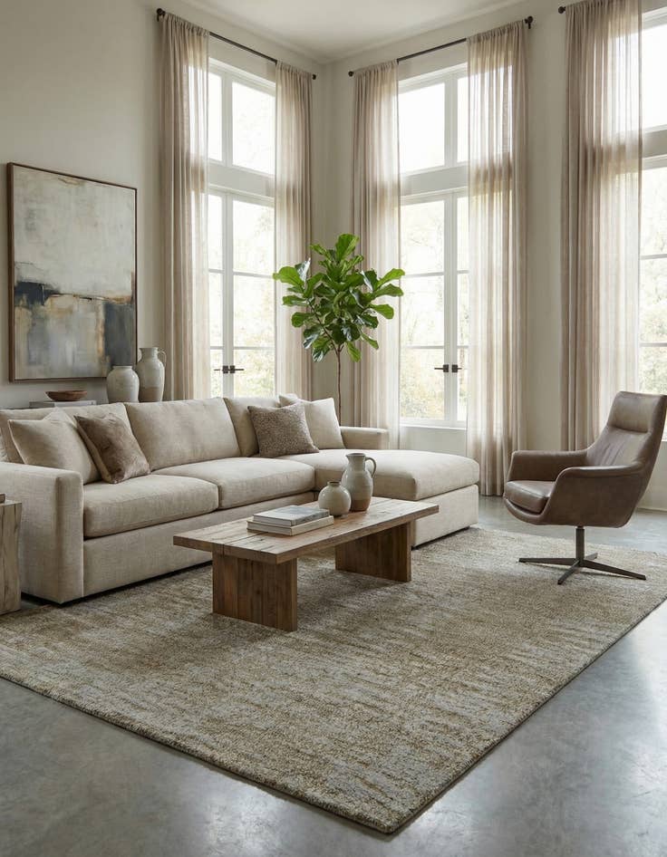 Detail image of 7' 7 x 9' 11 Modern Himalaya Wool Rug