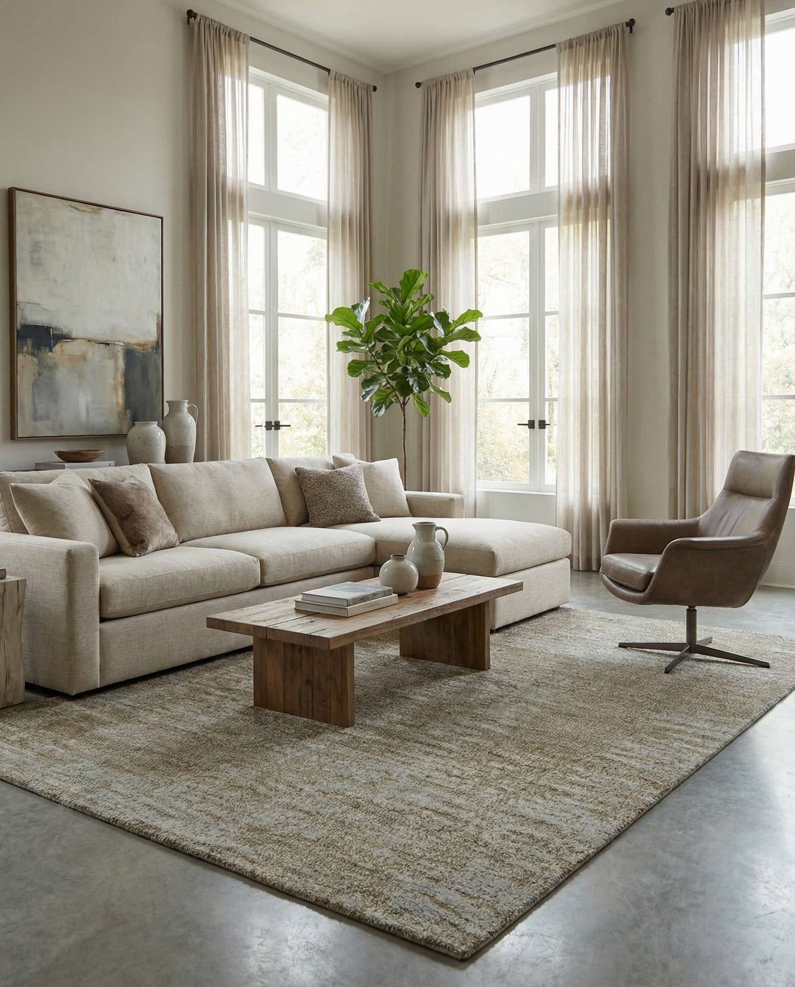 7' 7 x 9' 11 Modern Himalaya Wool Rug