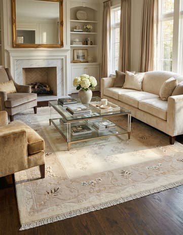 5' 7 x 8' Hand Knotted Darya Wool Rug