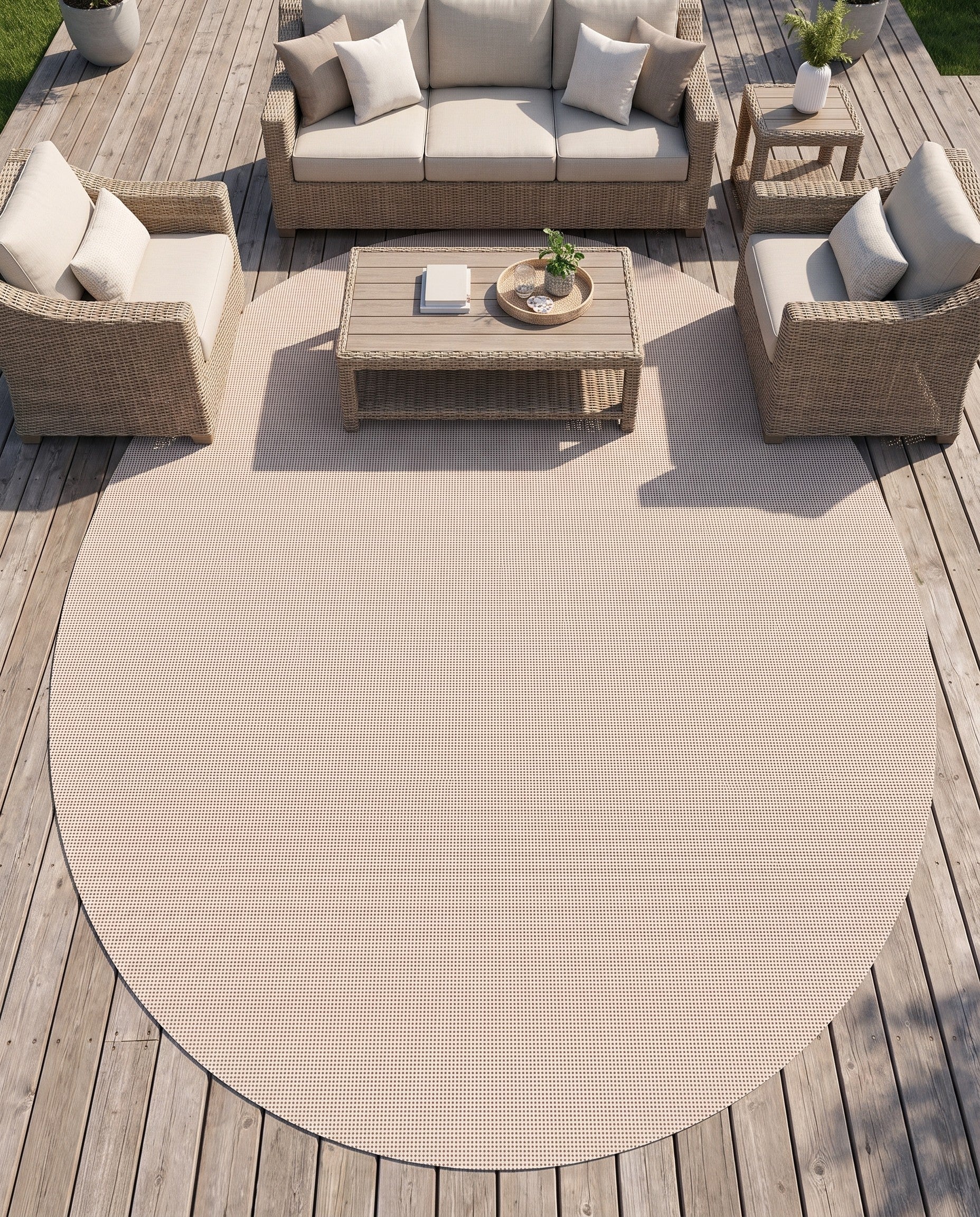 7' 9 x 9' 10 Oval Outdoor Rug Pad