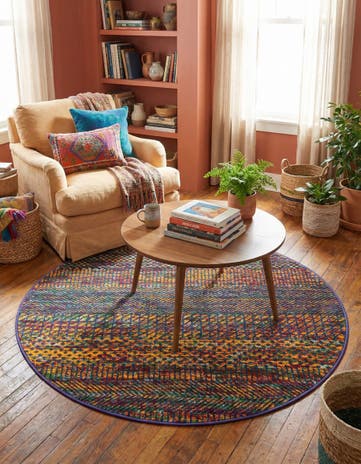 4' x 4' Calypso Round Rug