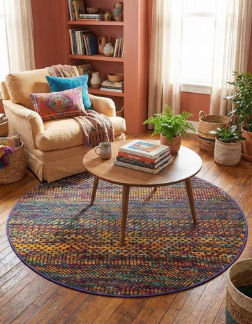 4' x 4' Calypso Round Rug