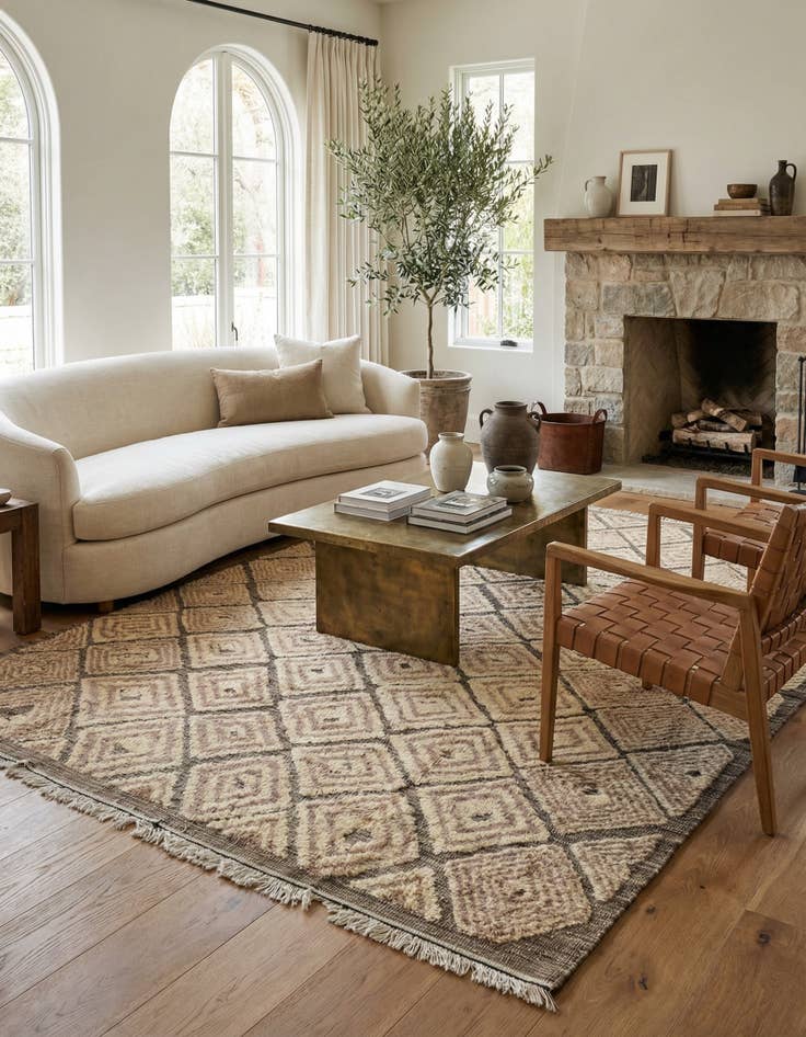 Detail image of  8' 3 x 10' 5  Hand Knotted Darya Wool Rug