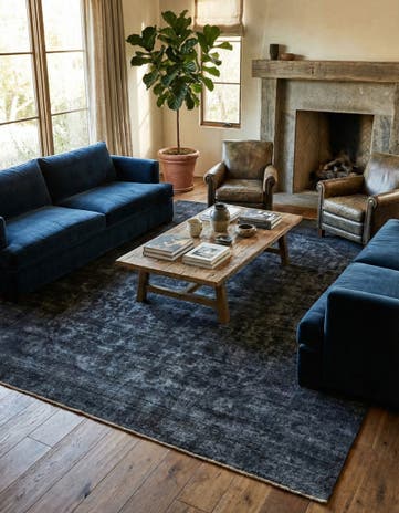 9' 3 x 11' 10 Hand Knotted Ultra Vintage Persian Wool Rug