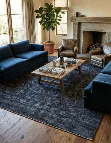 9' 3 x 11' 10 Hand Knotted Ultra Vintage Persian Wool Rug