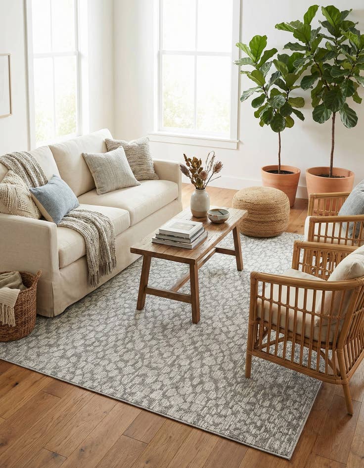 Detail image of 7' 10 x 10'  Washable Safari Indoor / Outdoor Rug