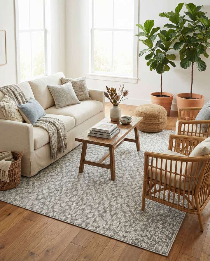 7' 10 x 10' Easy-Clean Safari Indoor / Outdoor Rug