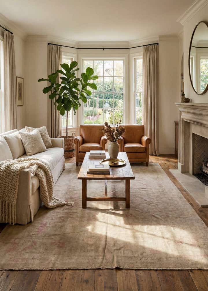 9' x 10' 10 Hand Knotted Oushak Wool Rug