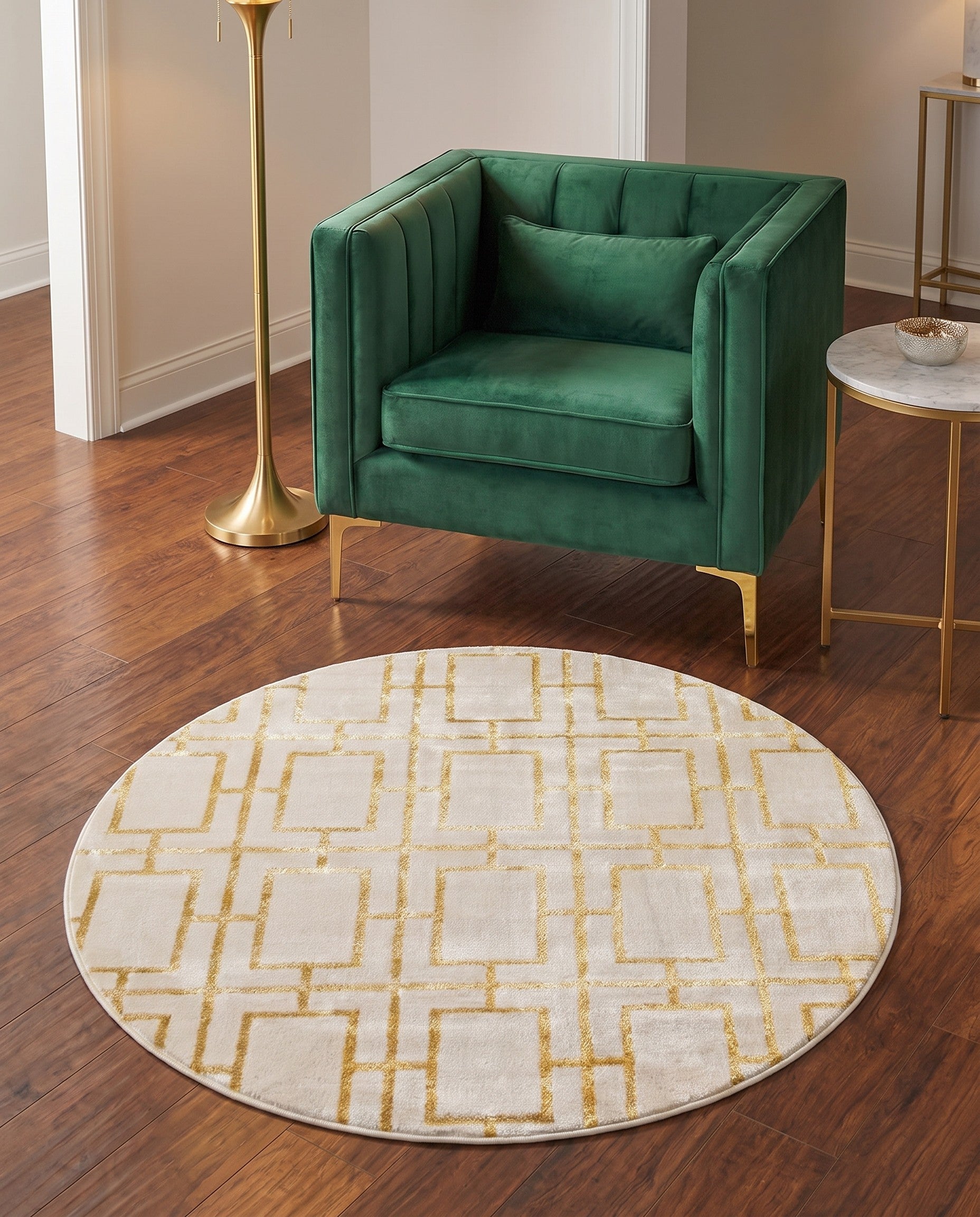 3' x 3' Marilyn Monroe™ Glam Deco Round Rug