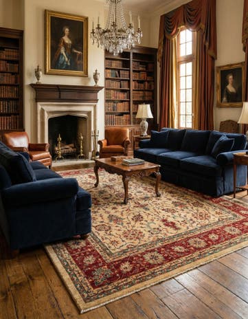 10' x 13' 4 Hand Knotted Ariana Ziegler Oriental Rug