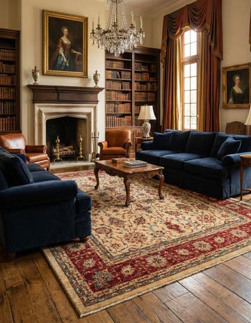 10' x 13' 4 Hand Knotted Ariana Ziegler Oriental Rug