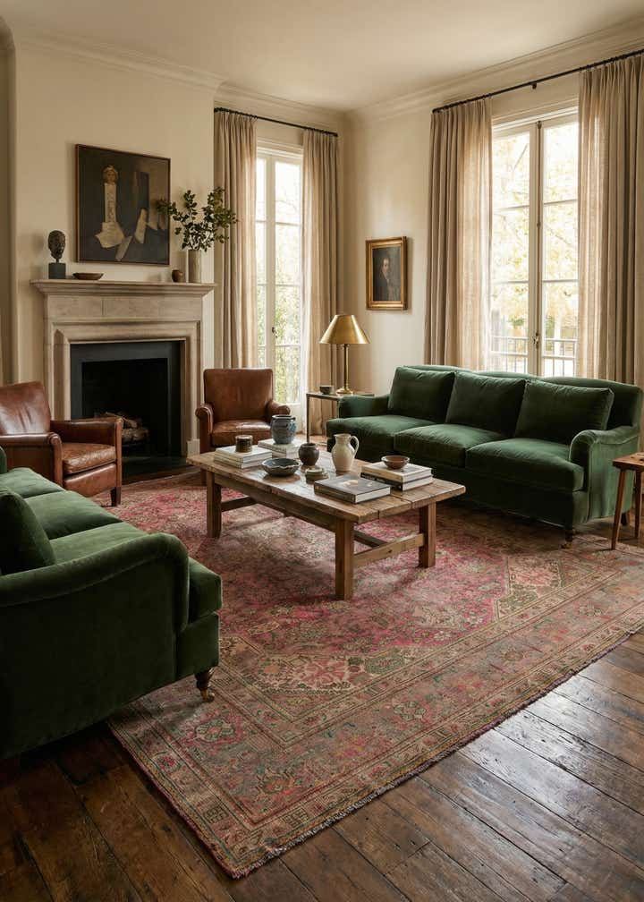 9' 5 x 12' 4 Hand Knotted Ultra Vintage Persian Wool Rug