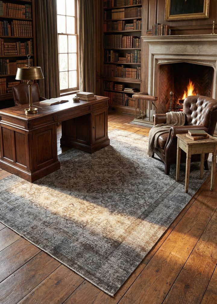 5' 10 x 9' 2 Ultra Vintage Wool Rug