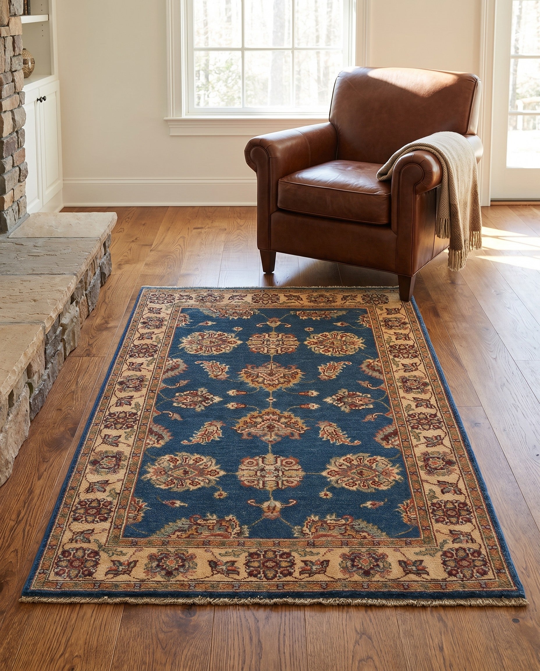 3' 1 x 4' 9 Hand Knotted Ziegler Rug