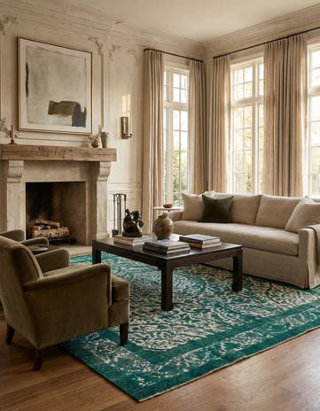 10' x 12' 9 Hand Knotted Ultra Vintage Persian Wool Rug
