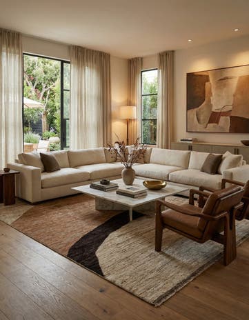8' 7 x 9' 8 Hand Knotted Darya Wool Rug