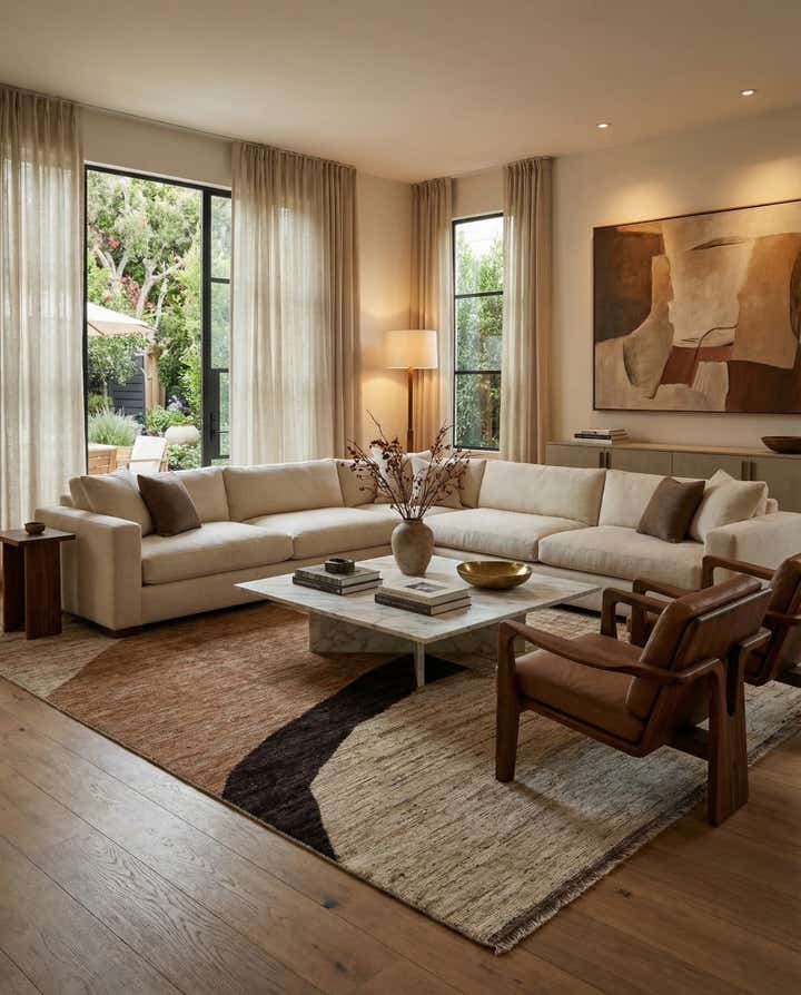 8' 7 x 9' 8 Hand Knotted Darya Wool Rug