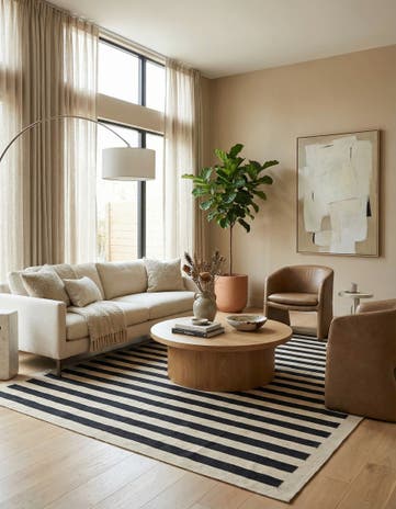 8' 3 x 9' 9 Hand Woven Kilim Modern Wool Rug