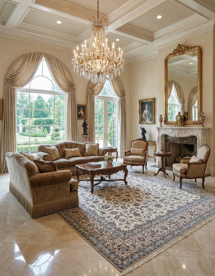 Detail image of 13' 11 x 23'  Hand Knotted Nain Persian Rug