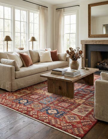 5' 6 x 7' 10 Hand Knotted Kazak Oriental Rug