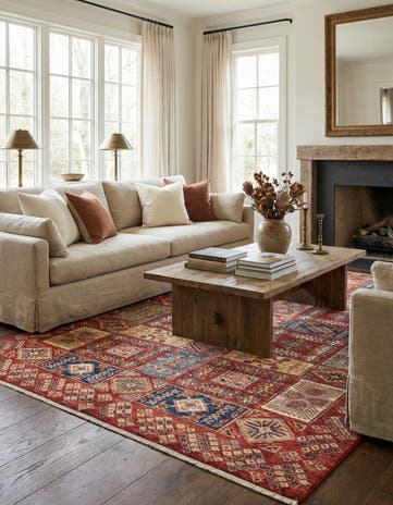 5' 6 x 7' 10 Hand Knotted Kazak Oriental Rug