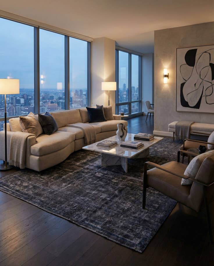 Detail image of 8' 4 x 13' 1 Hand Knotted Ultra Vintage Persian Wool Rug