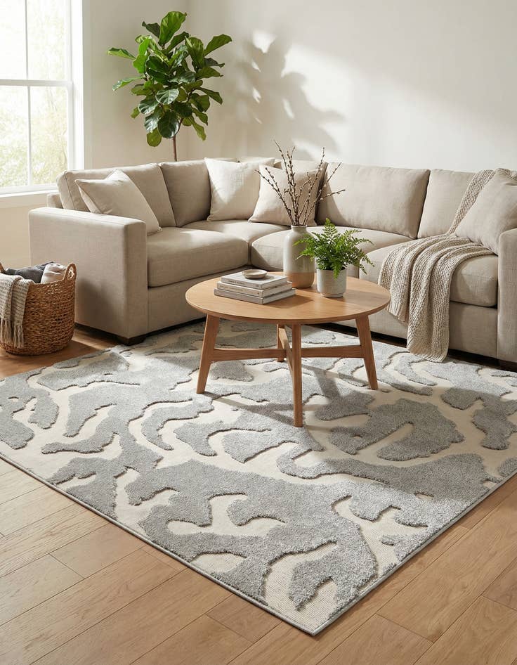 Detail image of  7' 10 x 7' 10  Washable Sabrina Soto Indoor / Outdoor Square Rug