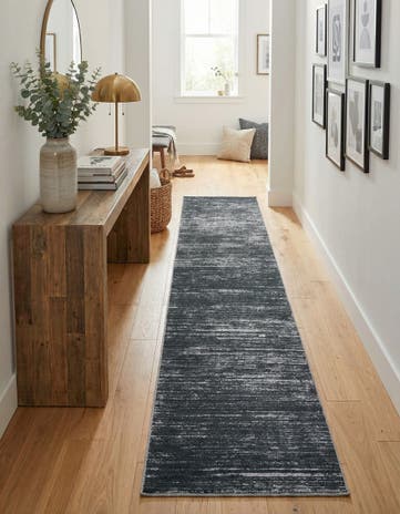 Black Asha Runner Rug
