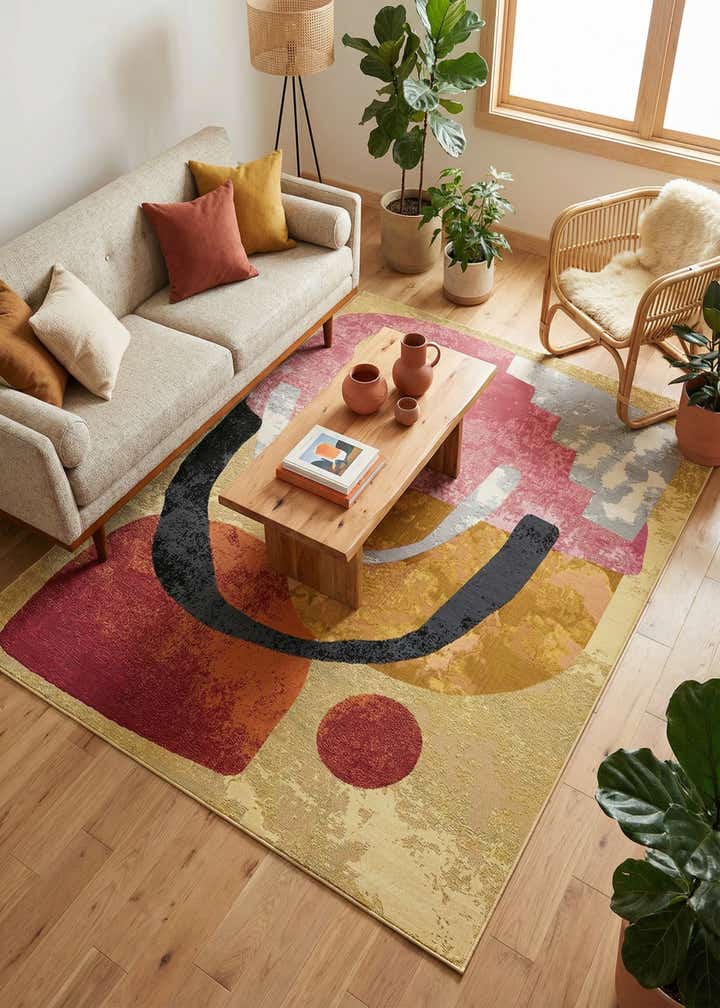 5' x 7' Easy-Clean Modern Indoor / Outdoor Rug
