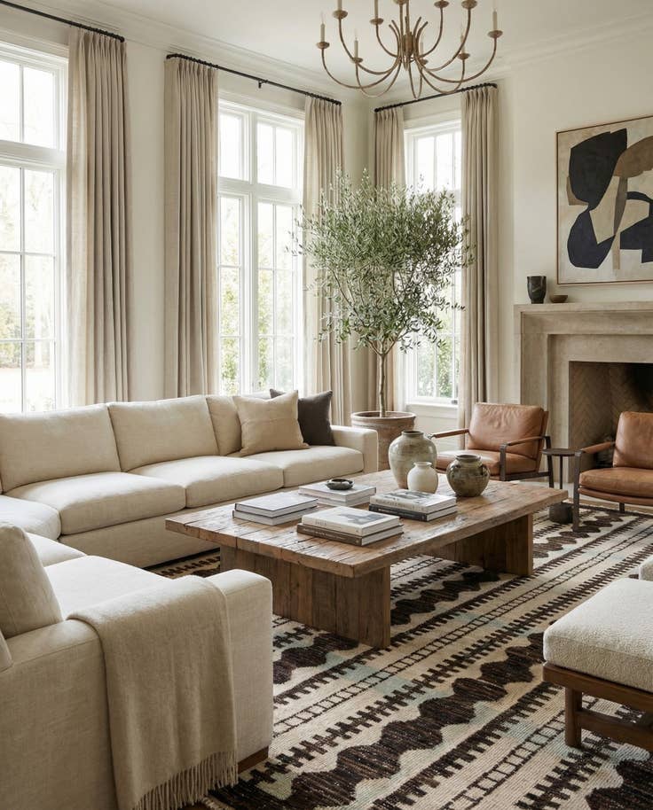 Detail image of 7' 10 x 10' 2 Hand Knotted Darya Wool Rug
