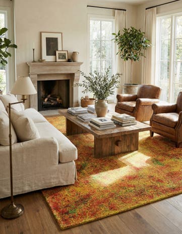 9' x 12' 2 Hand Knotted Ultra Vintage Persian Wool Rug