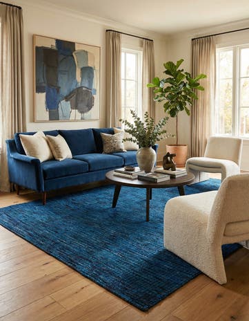 6' 5 x 9' 9 Hand Knotted Darya Wool Rug