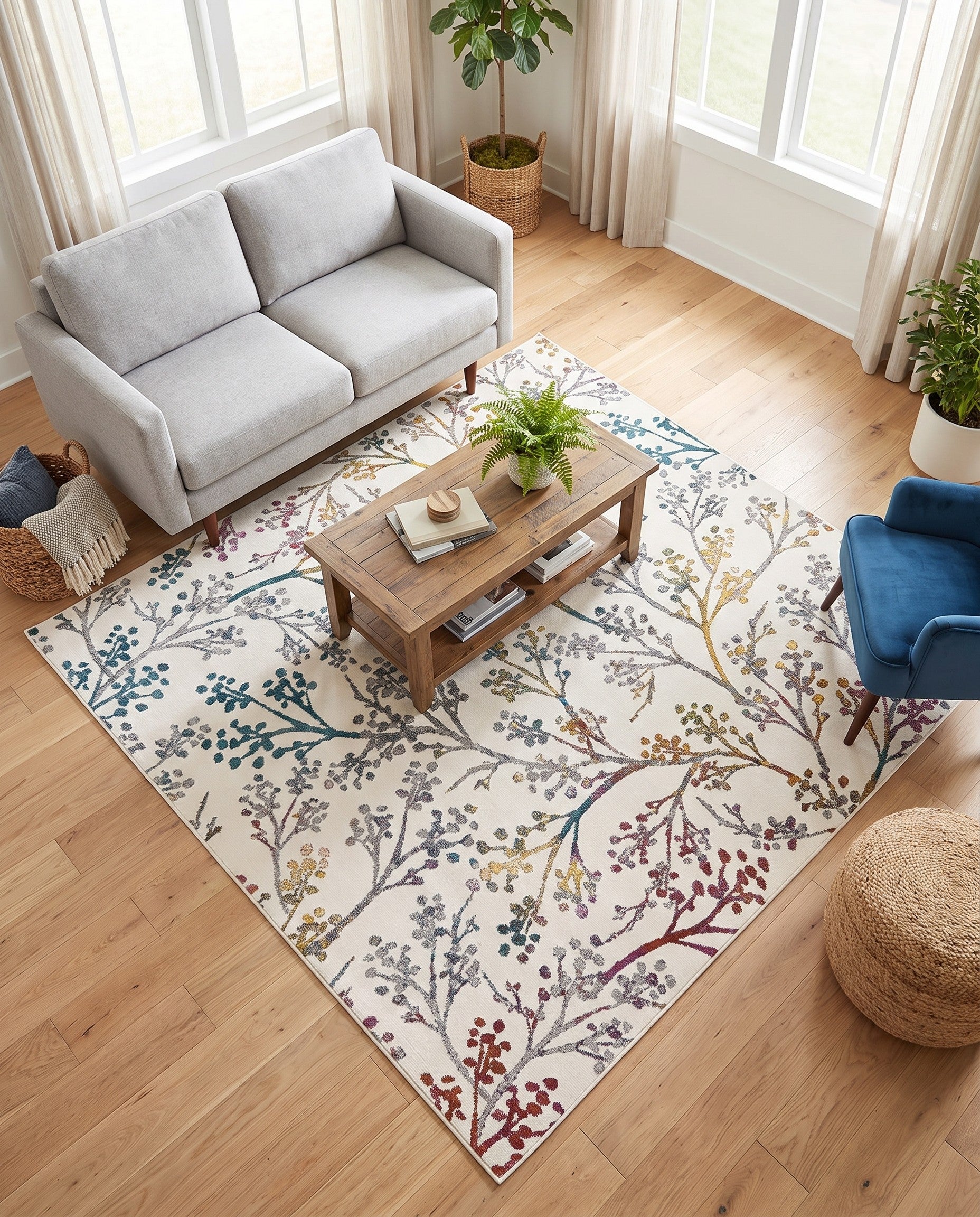 7' 10 x 7' 10 Blossom Square Rug