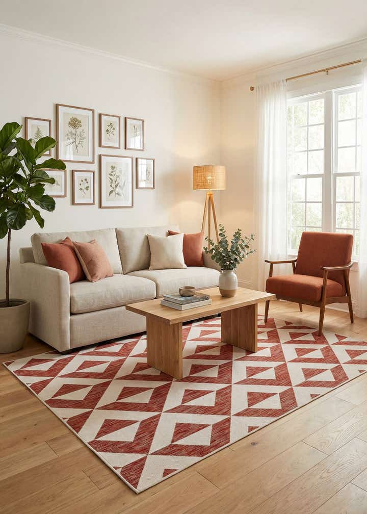 6' x 9' Easy-Clean Jill Zarin Napa Indoor / Outdoor Rug