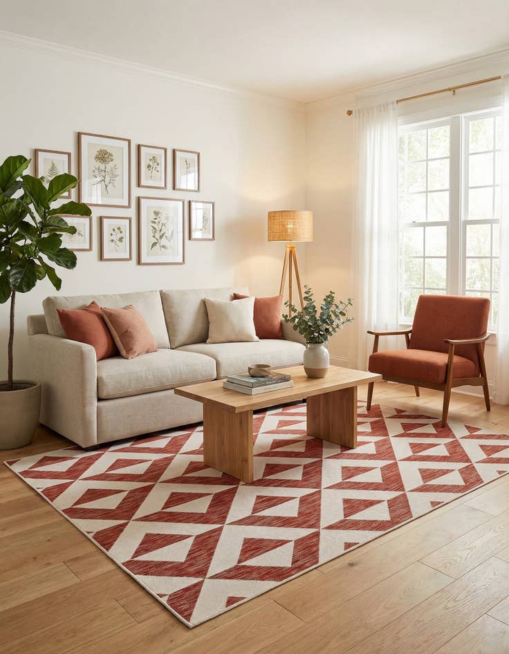 Detail image of 6' x 9' Easy-Clean Jill Zarin Napa Indoor / Outdoor Rug