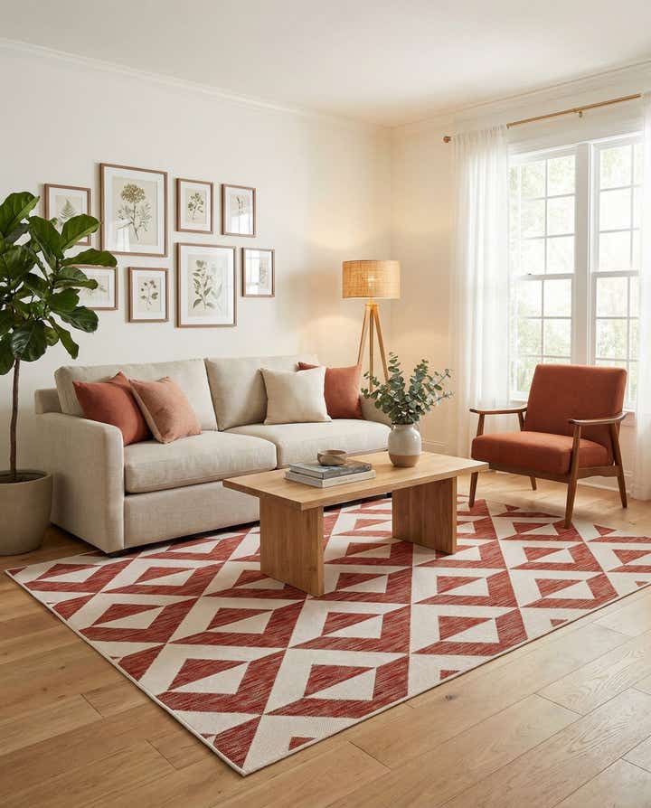 6' x 9' Easy-Clean Jill Zarin Napa Indoor / Outdoor Rug