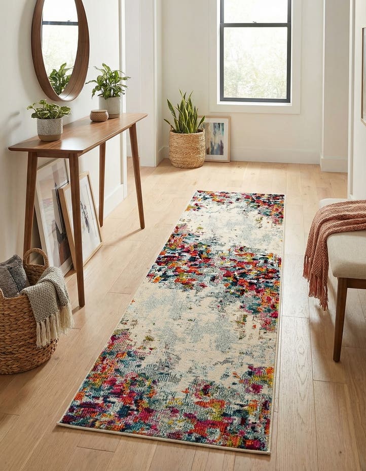 2' x 8' Washable Theia Runner Rug