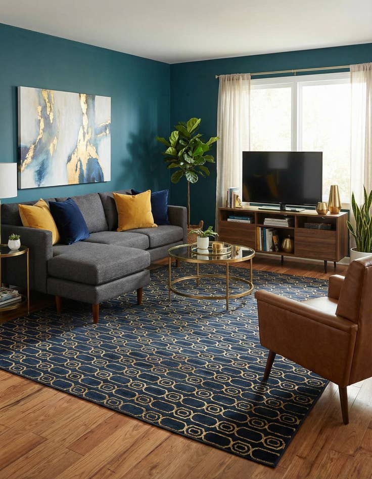 Detail image of 10' x 13' Vogue Geo Rug