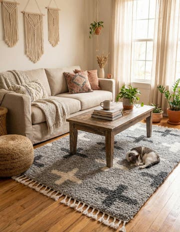 4' x 6' Athena Shag Rug