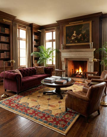 5' 7 x 7' 7 Hand Knotted Ziegler Wool Rug