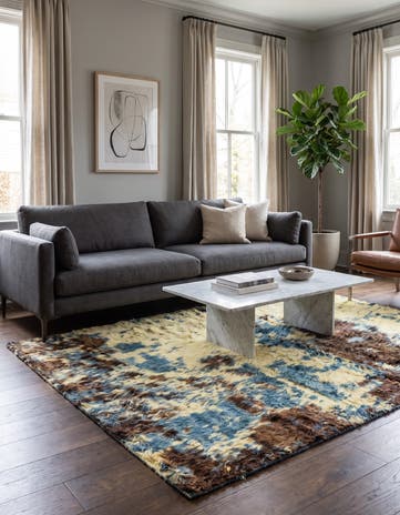 4' 10 x 6' 2 Hand Knotted Darya Wool Rug