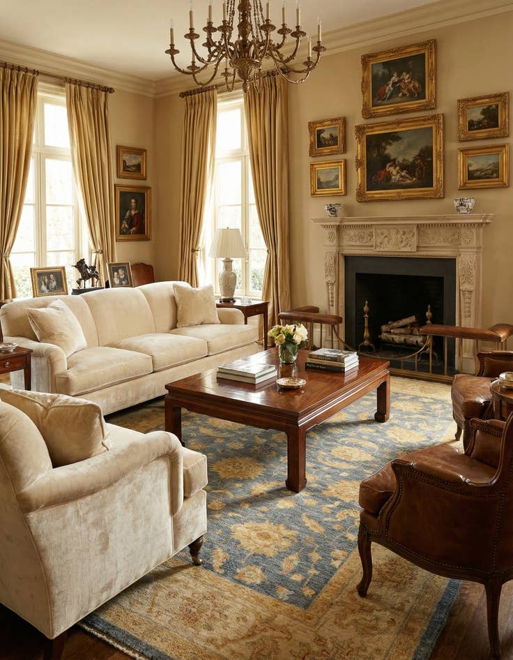 Detail image of  6' 9 x 10' 8 Ziegler Wool Rug