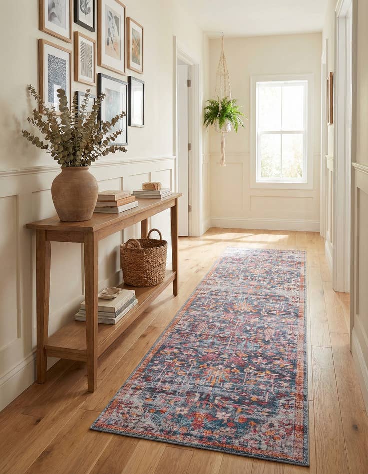 Detail image of 2' x 10'  Washable Maahru Runner Rug