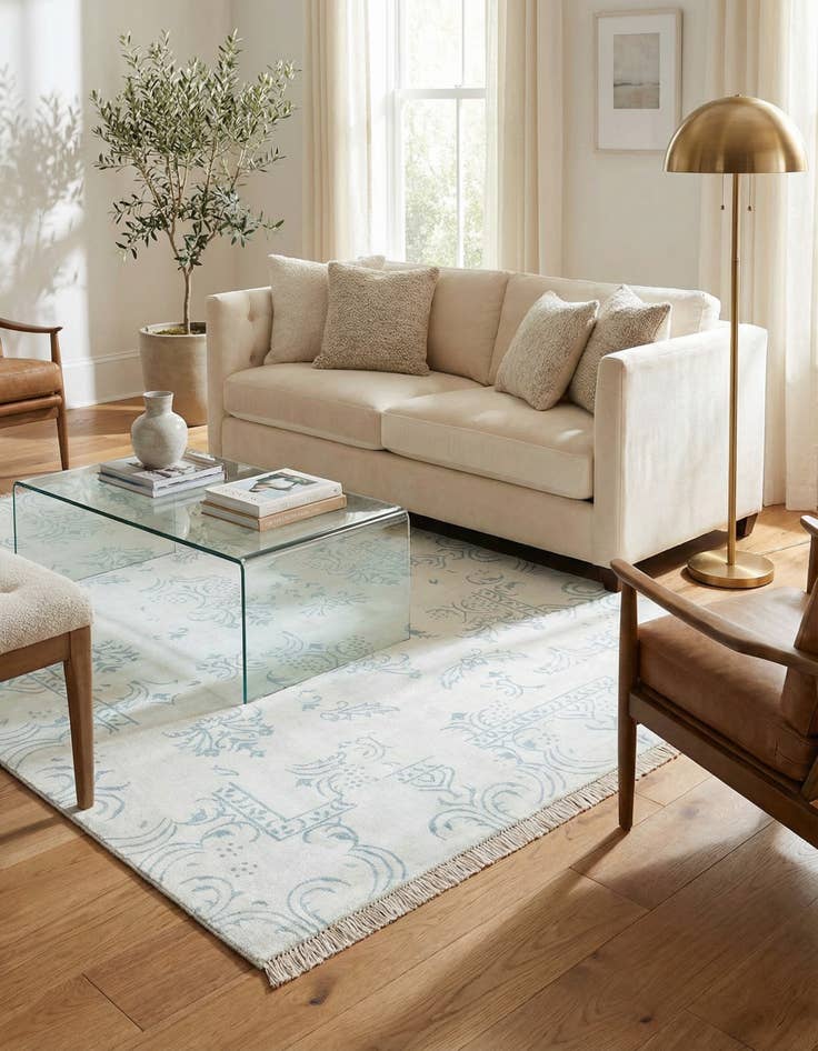 Detail image of 5' 6 x 7' 11  Hand Knotted Darya Wool Rug