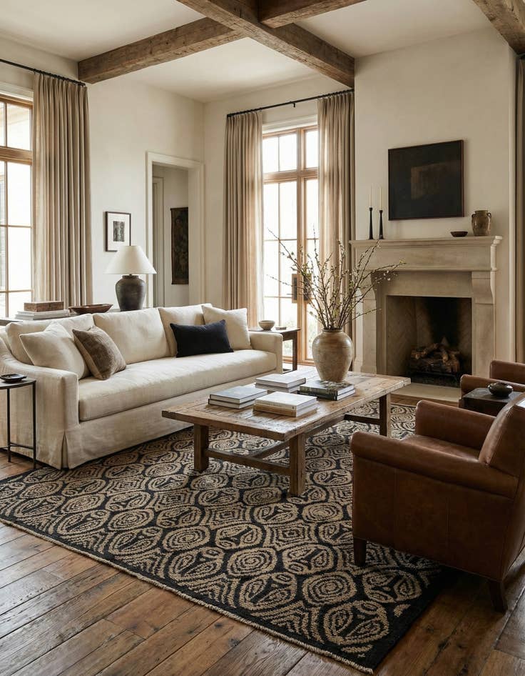 Detail image of 8' 4 x 10' 2  Hand Knotted Darya Wool Rug