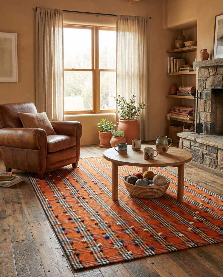 4' 3 x 6' 8 Jajim Wool Rug
